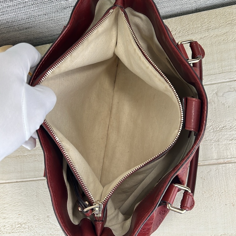 Gucci Sukey Top Handle Tote Guccissima Leather Medium - Picture 12 of 16